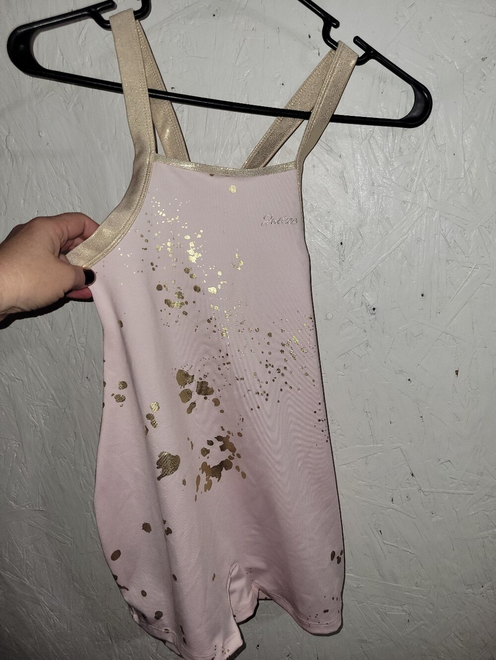 Justice Girls Pink And Gold Loetard AA47